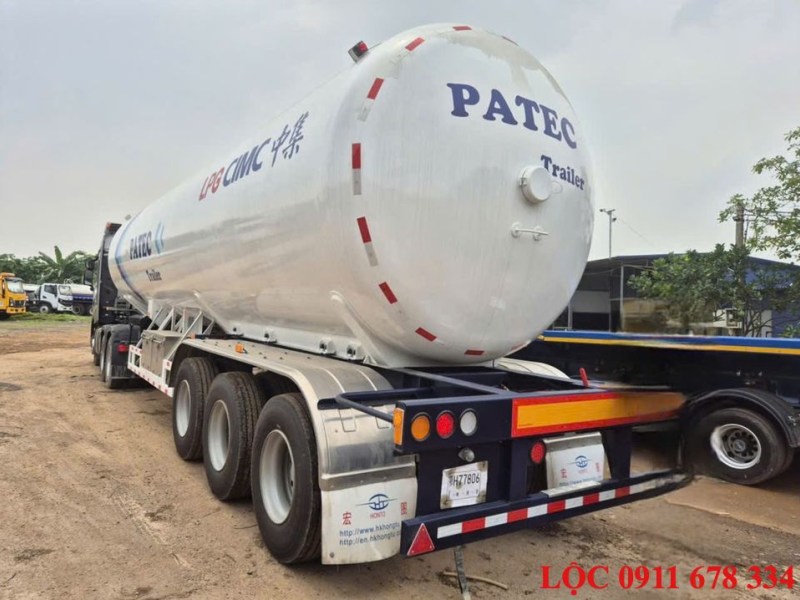 Rơ mooc chở Gas 52 khối bồn chở gas